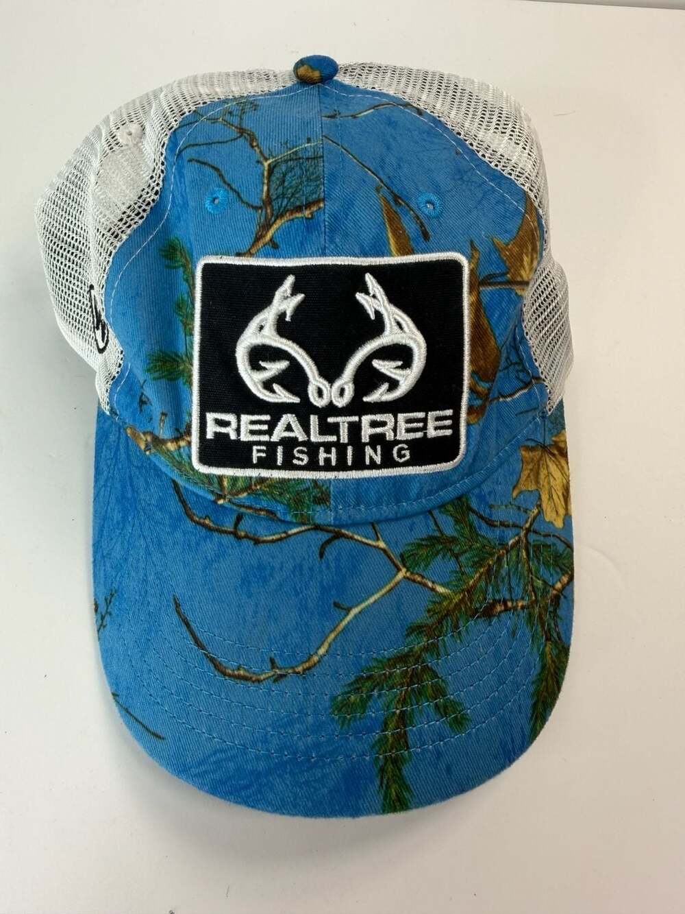 Top of the World Realtree Fishing Blue Camo Mesh Trucker Snapback Hat